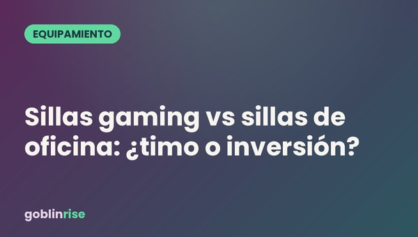 Sillas gaming vs sillas de oficina: ¿timo o inversión?